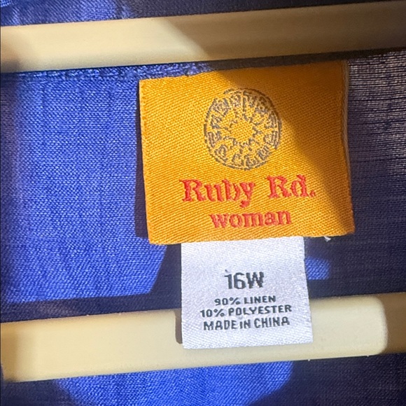 Ruby Rd. Royal Blue Utility Jacket - Picture 2 of 4